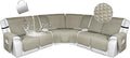 HDCAXKJ 100% Waterproof Reclining Sectional Couch Covers L Shape Recliner Sofa by HDCAXKJ