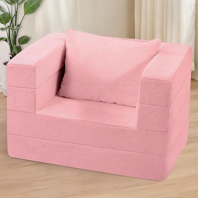 Futon Sofa Bed with Pillow, 3-in-1 Sleeper Sofa Bed with Removable Cover - Image 2