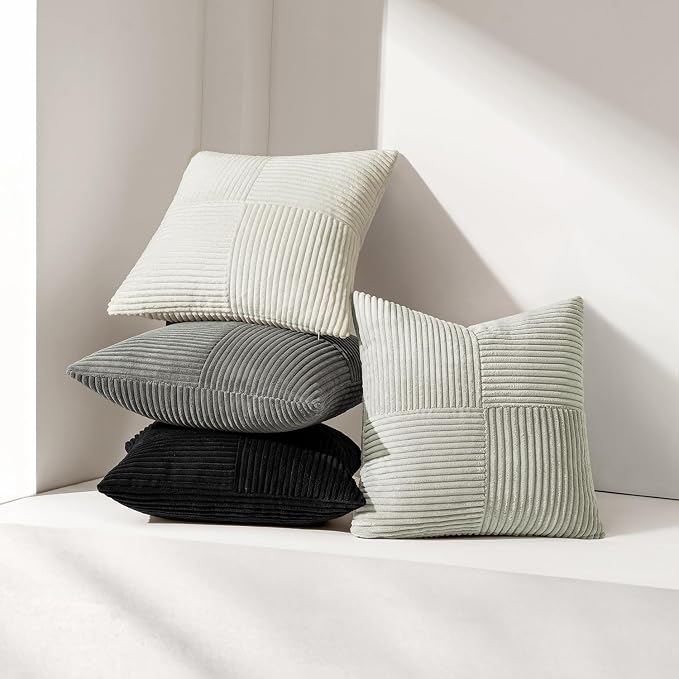 MIULEE Black Decorative Lumbar Throw Pillow Covers 14x22 Inch - Image 4