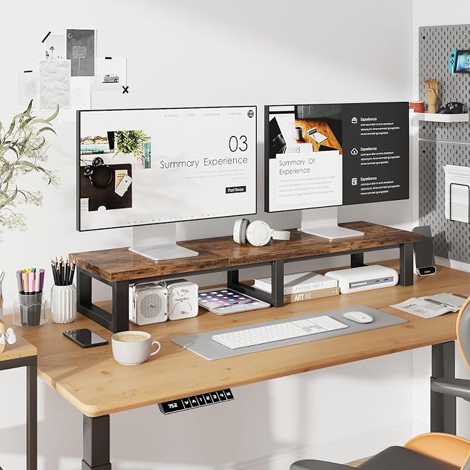 YAOHUOO 45" Large TV Riser for 32-60 inch TV, TV Riser Stand Shelf - Image 6