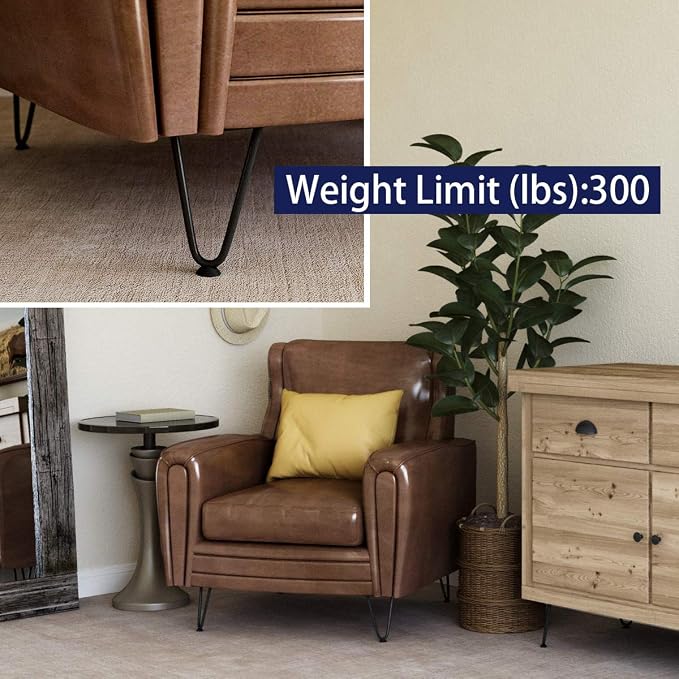 SMARTSTANDARD 6 Inch Heavy Duty Hairpin Furniture Legs, Metal Home DIY Projects - Image 7