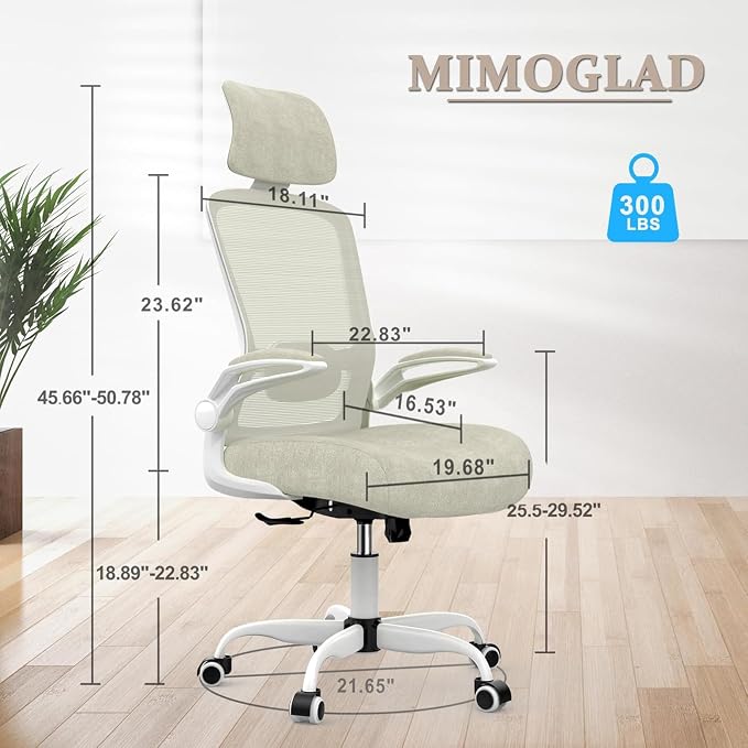Mimoglad Office Chair, High Back Ergonomic Desk Chair - Image 2