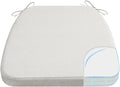 AAAAAcessories D-Shaped Chair Cushions, Machine-Washable Cover, Natural Linen by AAAAAcessories