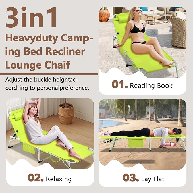 3-in-1 Heavy Duty Tanning Chair - Image 4