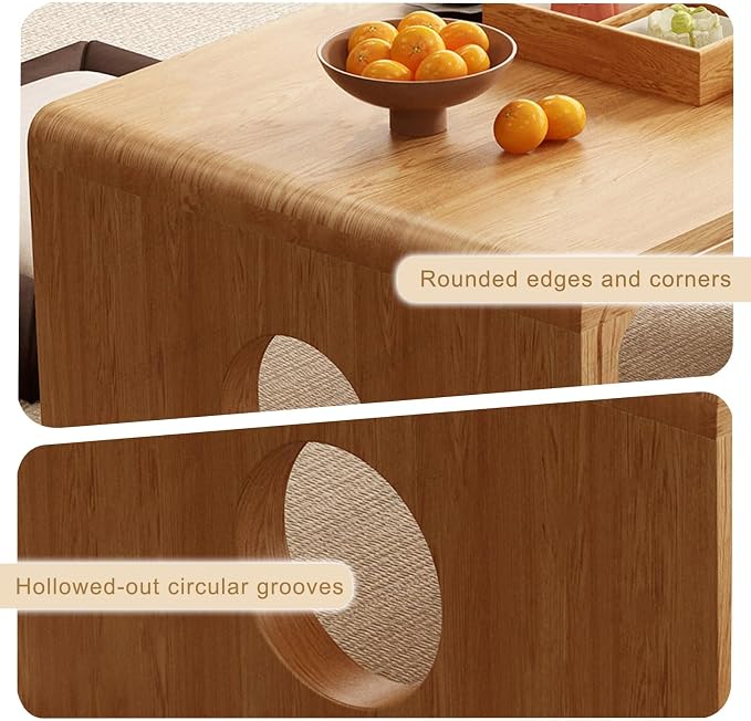 Coffee Table, Japanese Tatami Storage Table, Portable Design - Image 3