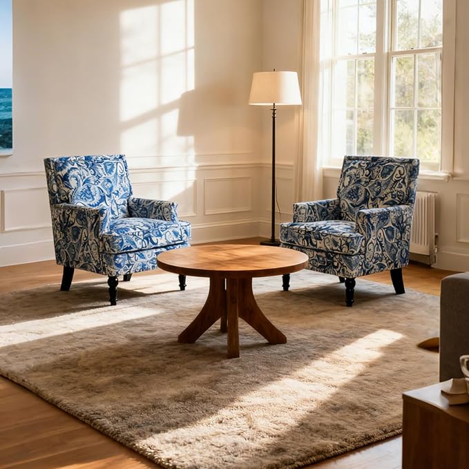 Mid Century Modern Accent Chair, Upholstered Comfortable Living Room - Image 5