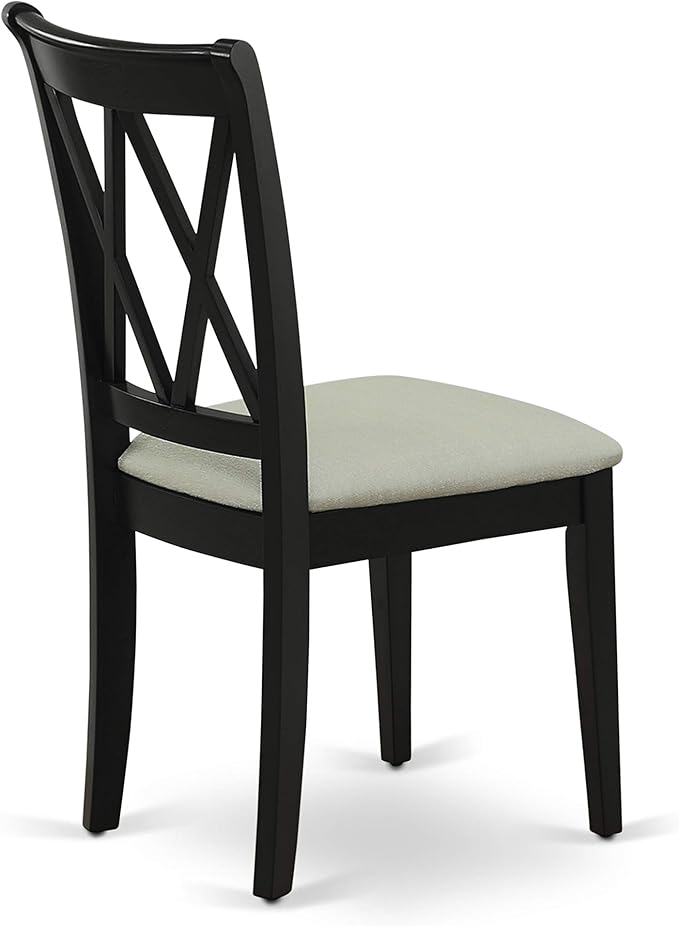 East West Furniture CLC-BLK-C Clarksville Dining Room Chairs - Image 7