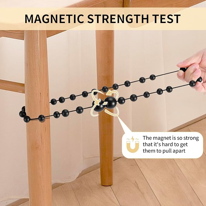 Magnetic Curtain Tiebacks, 4 Pack Curtain Holdbacks - Image 6