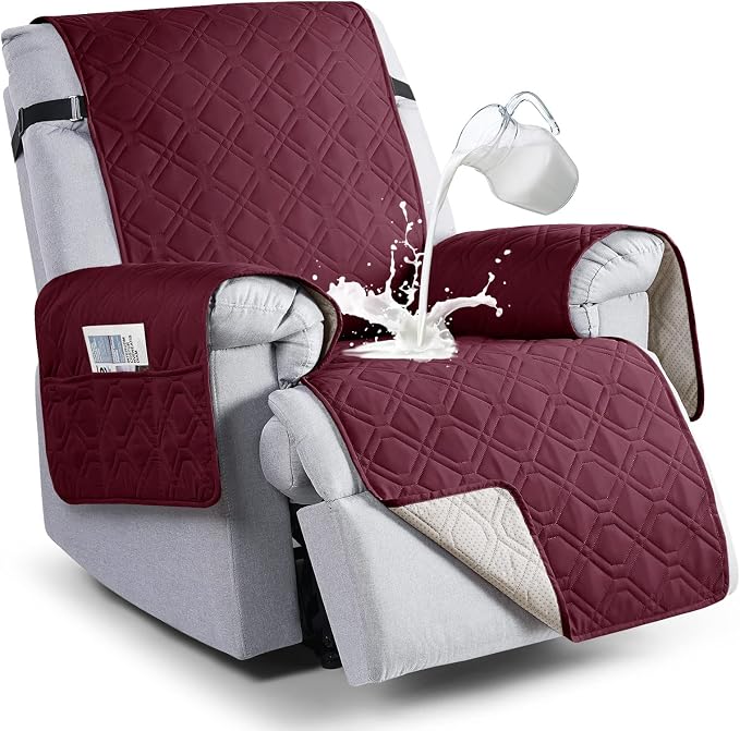 VANSOFY 100% Waterproof Recliner Chair Covers, Recliner Cover Non-Slip Dog by VANSOFYFURNITURECOVERS