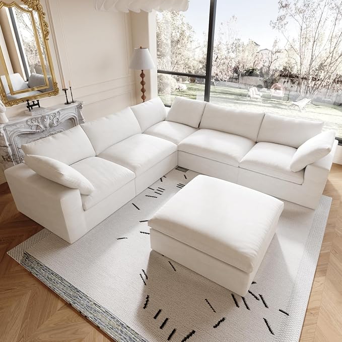 Cloud Modular Sectional Sofa Couch, Oversized Couch 6 Seater by SofaFurniture