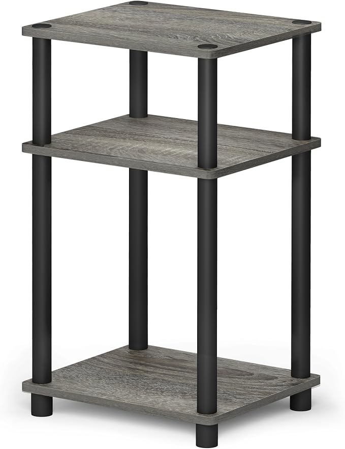 Furinno JUST Side Table, 3-Tier End Table, Open Shelves Night Stand, Bedside - Image 6