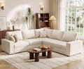 ABCASA Oversized Modular V Shaped Sectional Couches by ABCASA