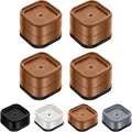 Furniture Risers Adjustable Bed Risers Heavy Duty Lifts Height 2", Square by EnjoyLifeEnjoyHappiness