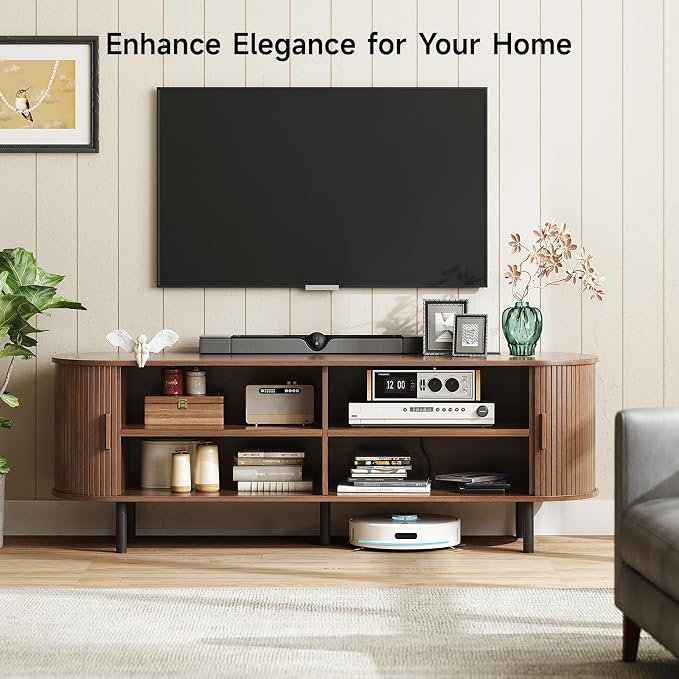 ONBRILL 63" TV Stand with Power Outlet - Image 3