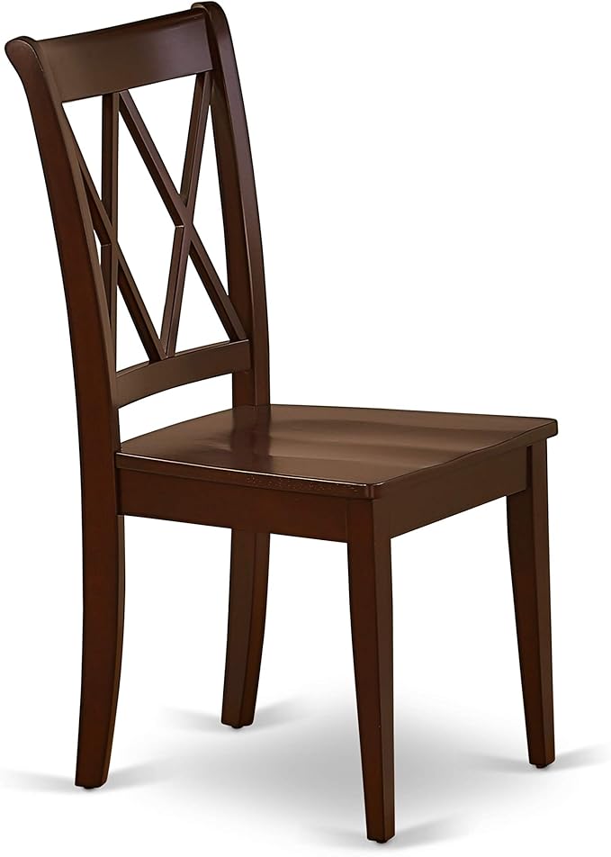 East West Furniture CLC-MAH-W Clarksville Dining Chairs - Image 5