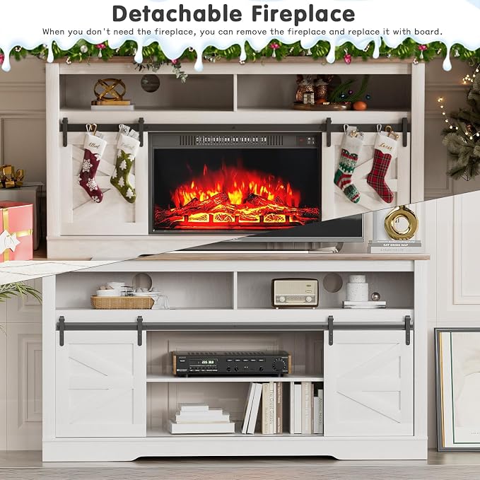 YESHOMY Fireplace TV Stand for Television up to 65+ Inch - Image 3