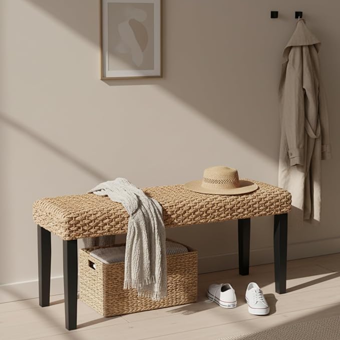 Solid Wood Acacia Indoor Bench - Image 4