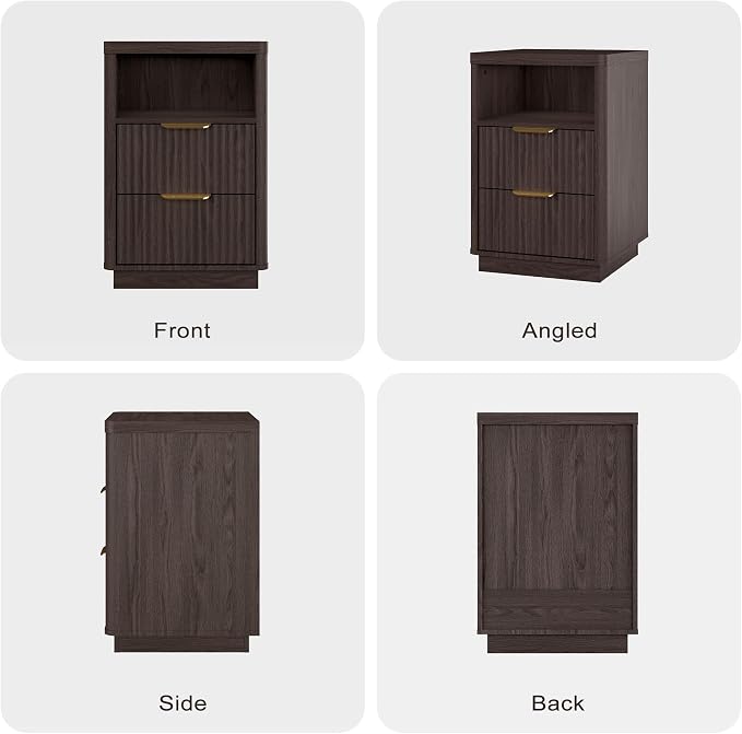3-Piece Fluted Living Room Set Includes 2 Fluted Night Stand - Image 7