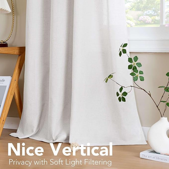 H.VERSAILTEX Elegant Natural Linen Semi Sheer Blended Energy Efficient Light - Image 7