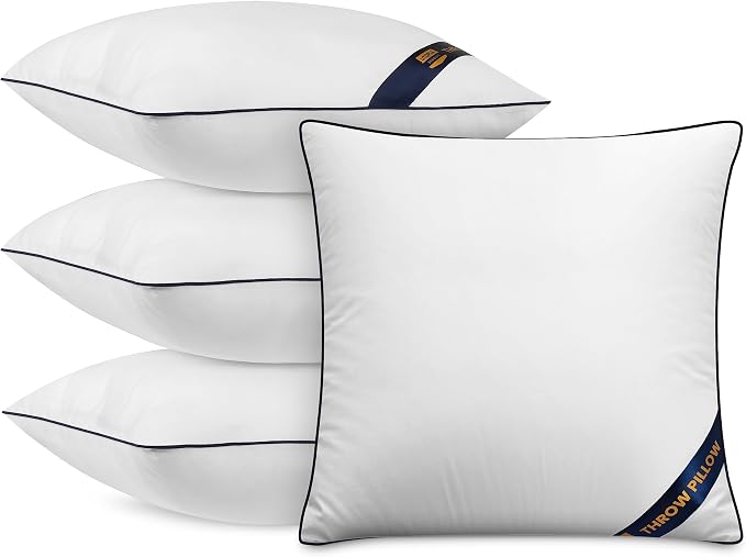 Utopia Bedding Throw Pillow Inserts, 12 x 12 Inches Decorative Indoor Pillows by UTOPIABEDDING
