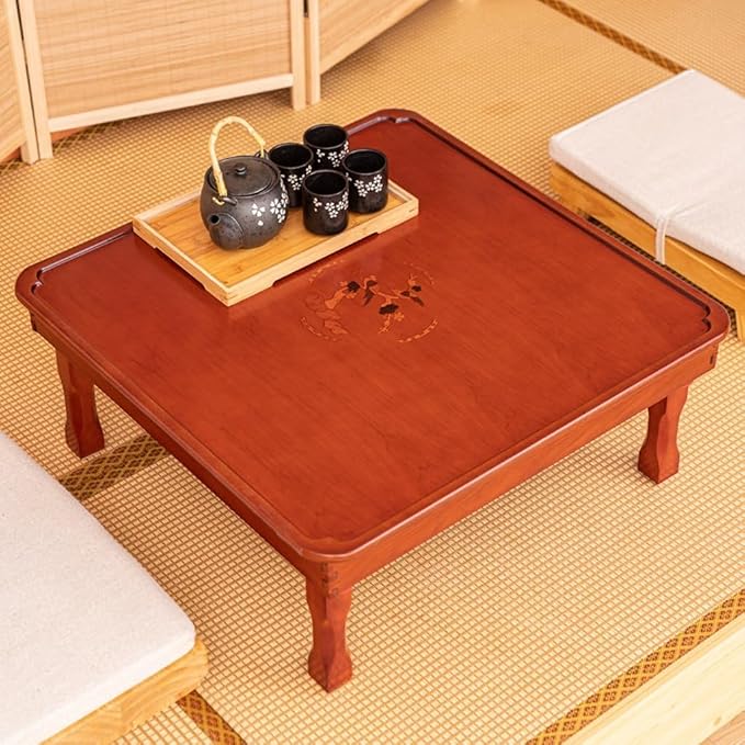 Coffee Tables for Living Room, Square folding tea coffee table, household kang - Image 2