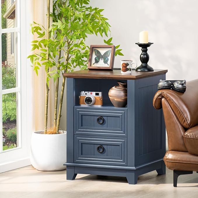 Joaxswe 18" Farmhouse Night Stands Set of 2 - Image 8