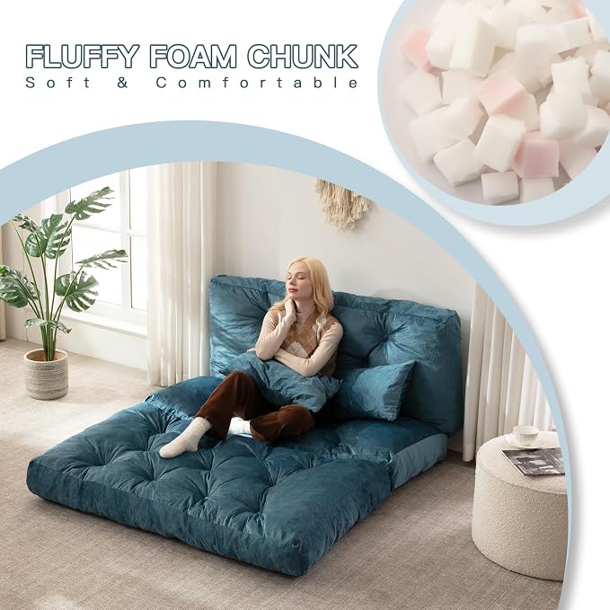 Folding Sofa Bed, Convertible Sleeper Chair - Image 4