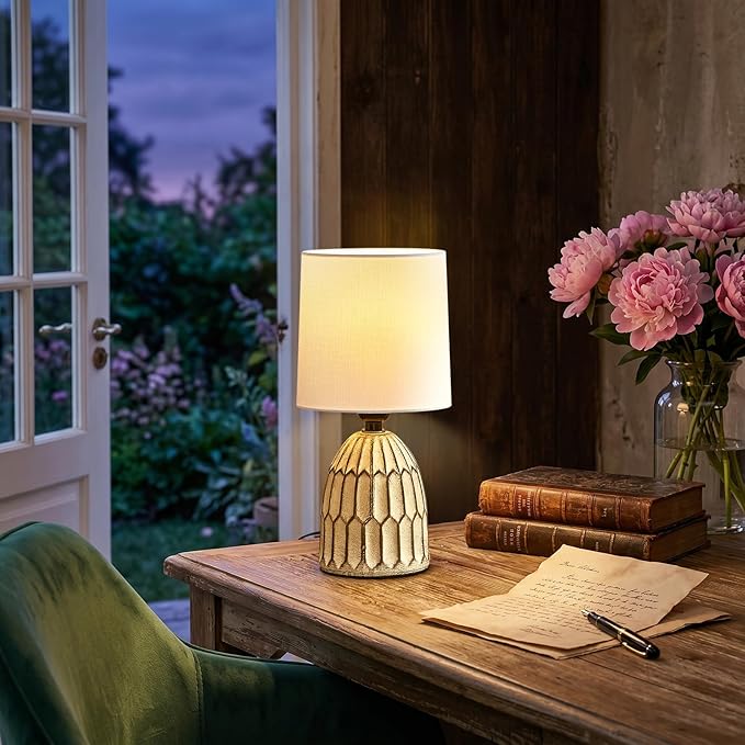 EJIAXIN Small Table Lamp -13.5" Boho Lamp - Image 3