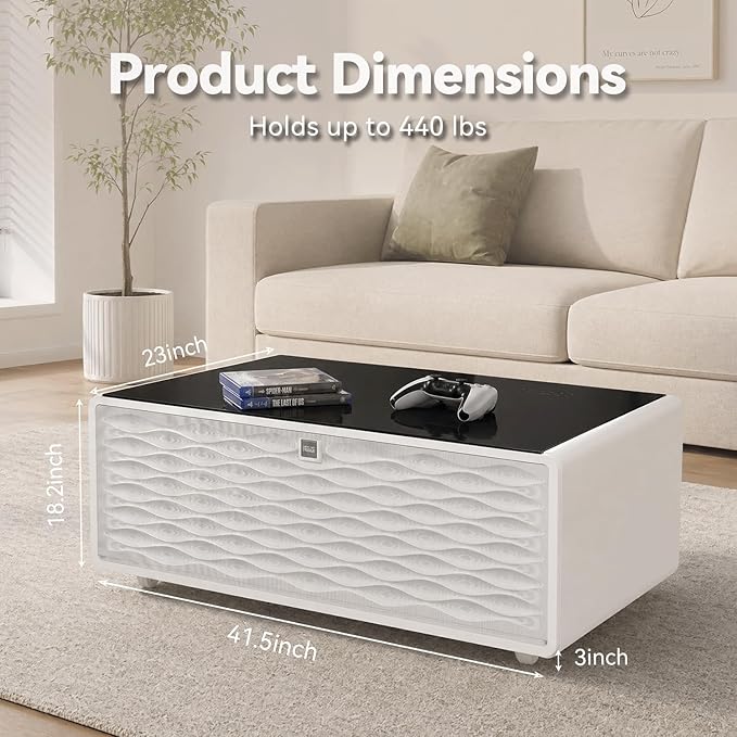 LIVTAB Smart Coffee Table, Living Room Table - Image 2