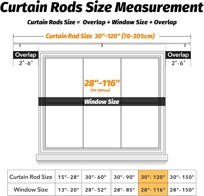 GEEBOBO 2 Pack Silver Curtain Rods - Image 5