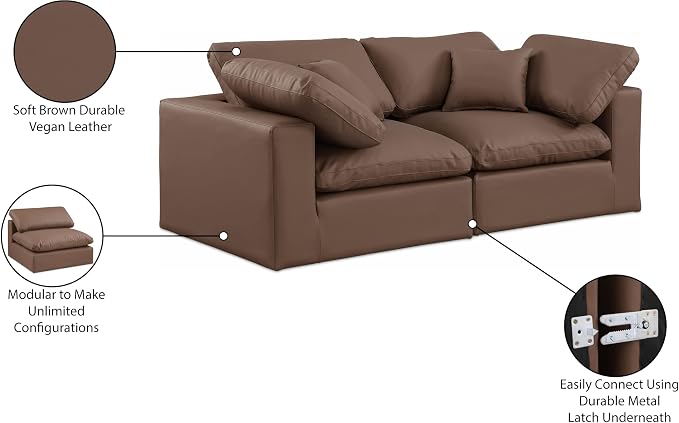 Meridian Furniture 188Brown-S80 Comfy Collection Modern | Contemporary - Image 10