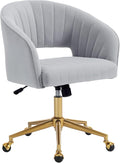 Home Office Chair Swivel Velvet Desk Chair Accent Armchair Upholstered Modern by KCC