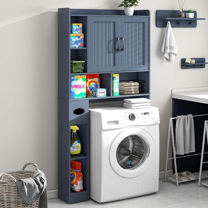 Vabches Over The Toilet Storage Cabinet, Farmhouse Storage Cabinet Over Toilet - Image 5