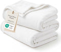 Bedsure GentleSoft Fleece Bed Blankets Full Size White by BEDSURE