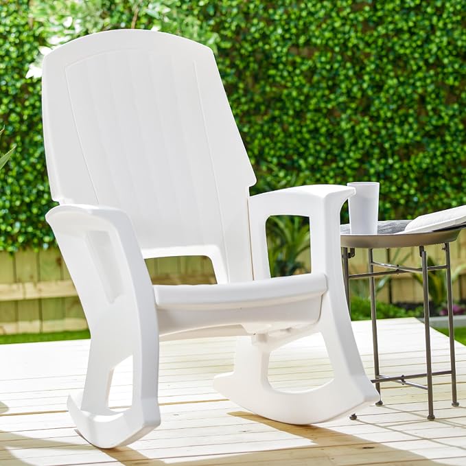 Semco Rockaway Heavy-Duty Outdoor Rocking Chair w/Low Maintenance All-Weather - Image 2