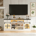 Garvee Farmhouse TV Stand for 80" TVs, Media Console Table by Garvee