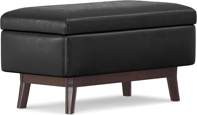 SIMPLIHOME Owen Small Rectangular Storage Ottoman - Image 7