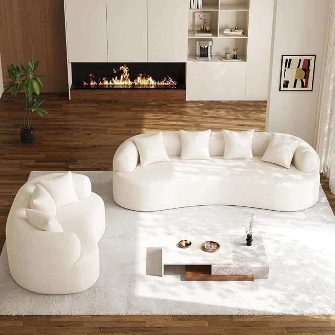 DAMAIFROM 68.5" Loveseat Sofa for Living Room, Modern Luxury Plush Chenille - Image 9