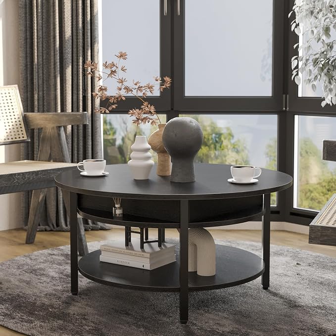 FABATO Round Lift Top Coffee Table - Image 8
