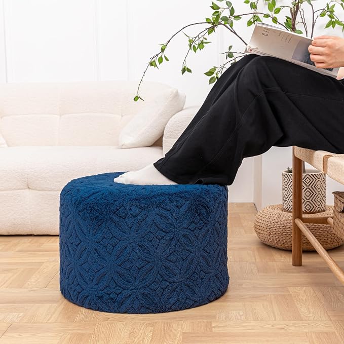 Plush Multi-Functional Ottoman Pouf – Ergonomic Ottoman Foot Rest - Image 3