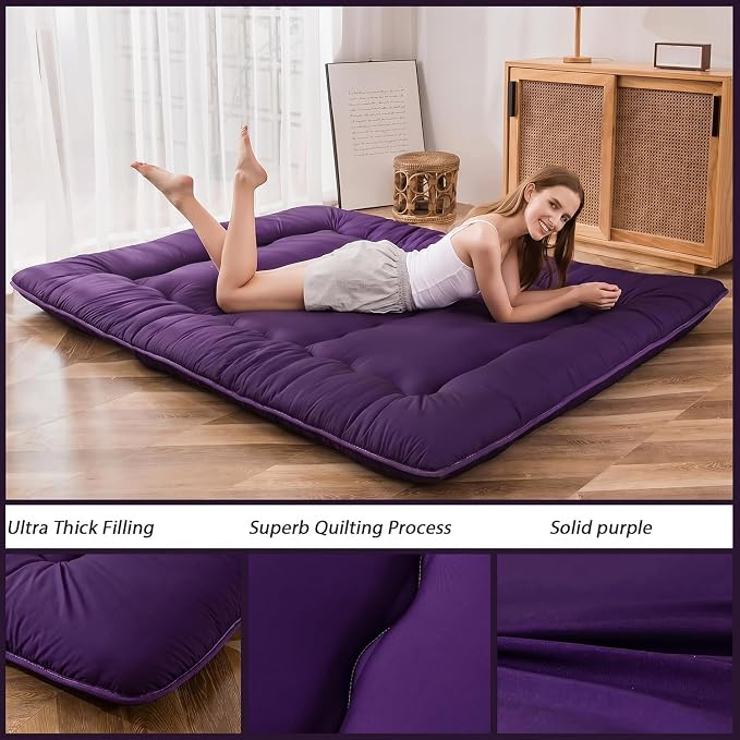 MAXYOYO Japanese Floor Futon Mattress, Roll Up Floor Mattress - Image 4