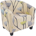 SearchI Club Chair Slipcover Stretch Barrel Chair Covers Printed Tub Chair by SearchI