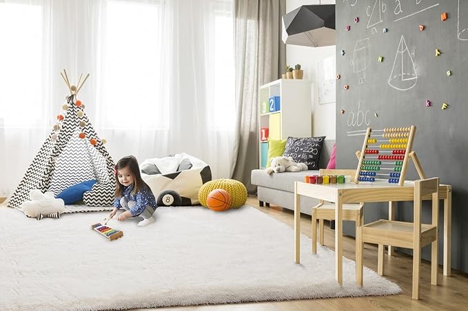 TWINNIS Super Soft Shaggy Rugs Fluffy Carpets 5x8 Feet, Indoor Modern Plush - Image 4
