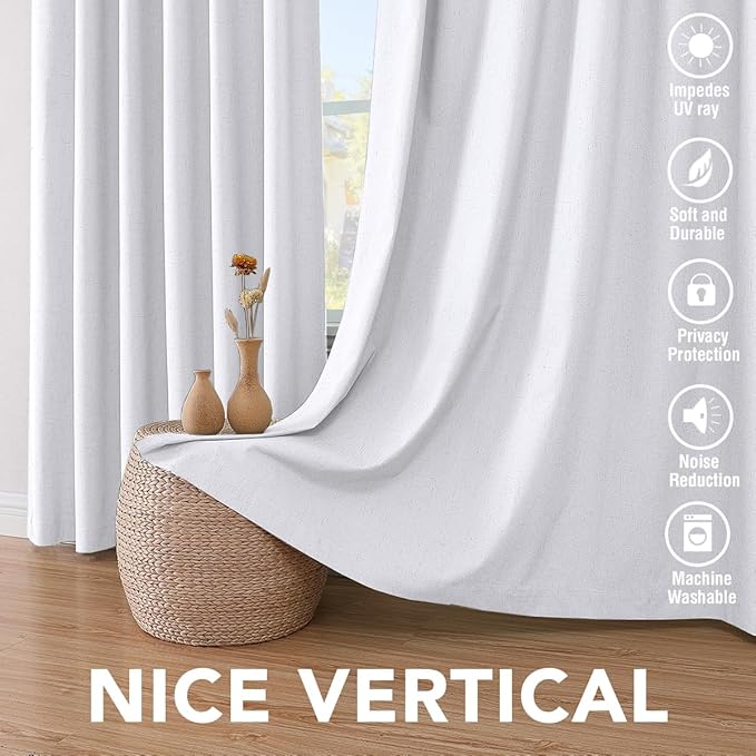 H.VERSAILTEX Primitive Polyester and Acrylic Curtains 100% Blackout Curtain - Image 7