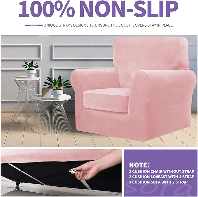ZNSAYOTX Luxury Velvet Chair Slipcovers - Image 5
