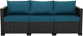 Rattan Star Outdoor Furniture Couch 3 Seater Sofa Outdoor Wicker Sofa Deep Seat by RattanStar