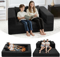 Futon Sofa Bed with Pillow, 3-in-1 Sleeper Sofa Bed with Removable Cover by Cansunna