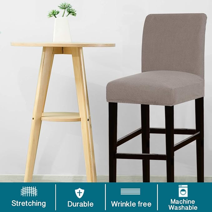 Turquoize Stretch Bar Stool Cover Counter Stool Pub Chair Slipcover - Image 2