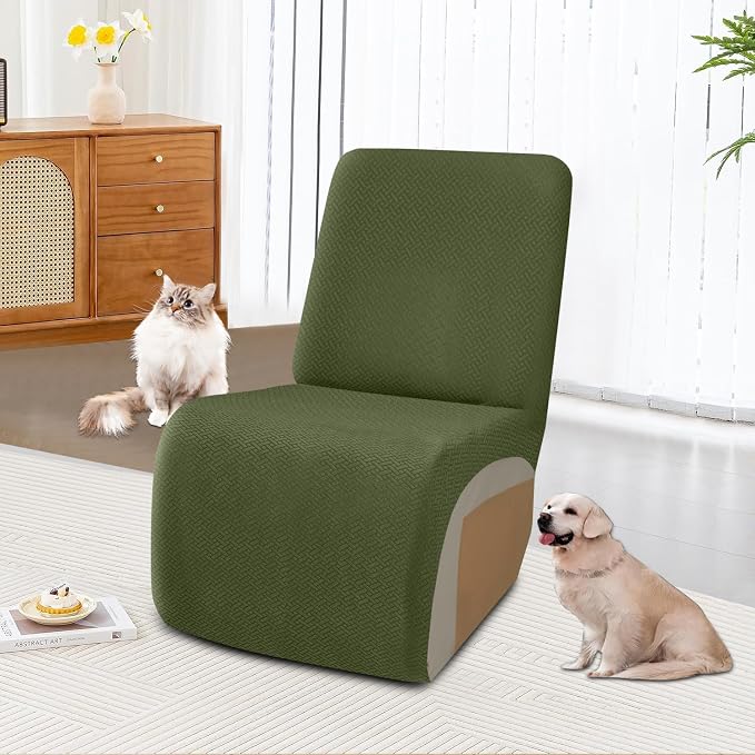 ALIECOM 100% Waterproof Recliner Sectional Couch Covers L Shape Stretch Corner - Image 2