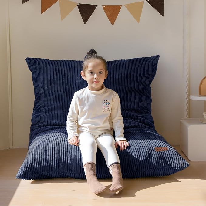 MAXYOYO 3 in 1 Kids Bean Bag Chair Couch, Convertible Chair Folds from Bean Bag by MAXYOYO